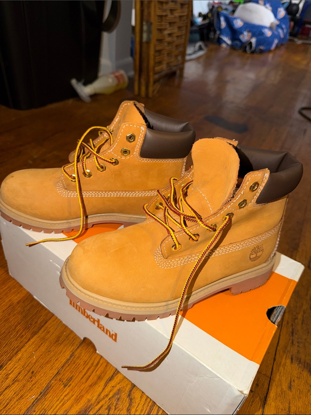 Timberland Kids Wheat Work-Style Lace-Up Boots